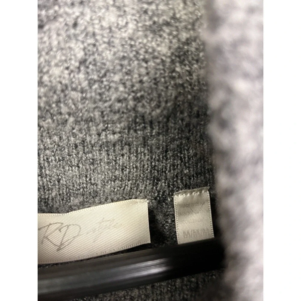 RD Style Sweater Womens Medium Grey Cowl Neck Marled Pullover Raglan‎ Knit